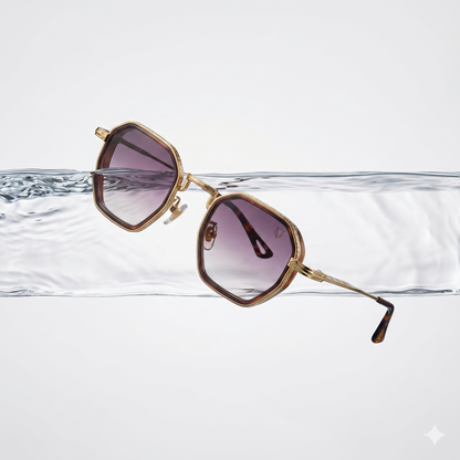 Aurelle (Unisex Sunglasses 2738 Gold)