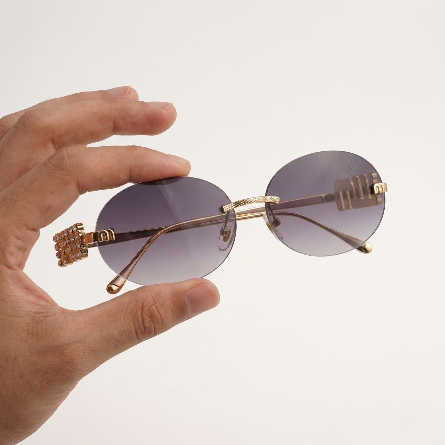 Oval Gold/Tint Black (S-075)