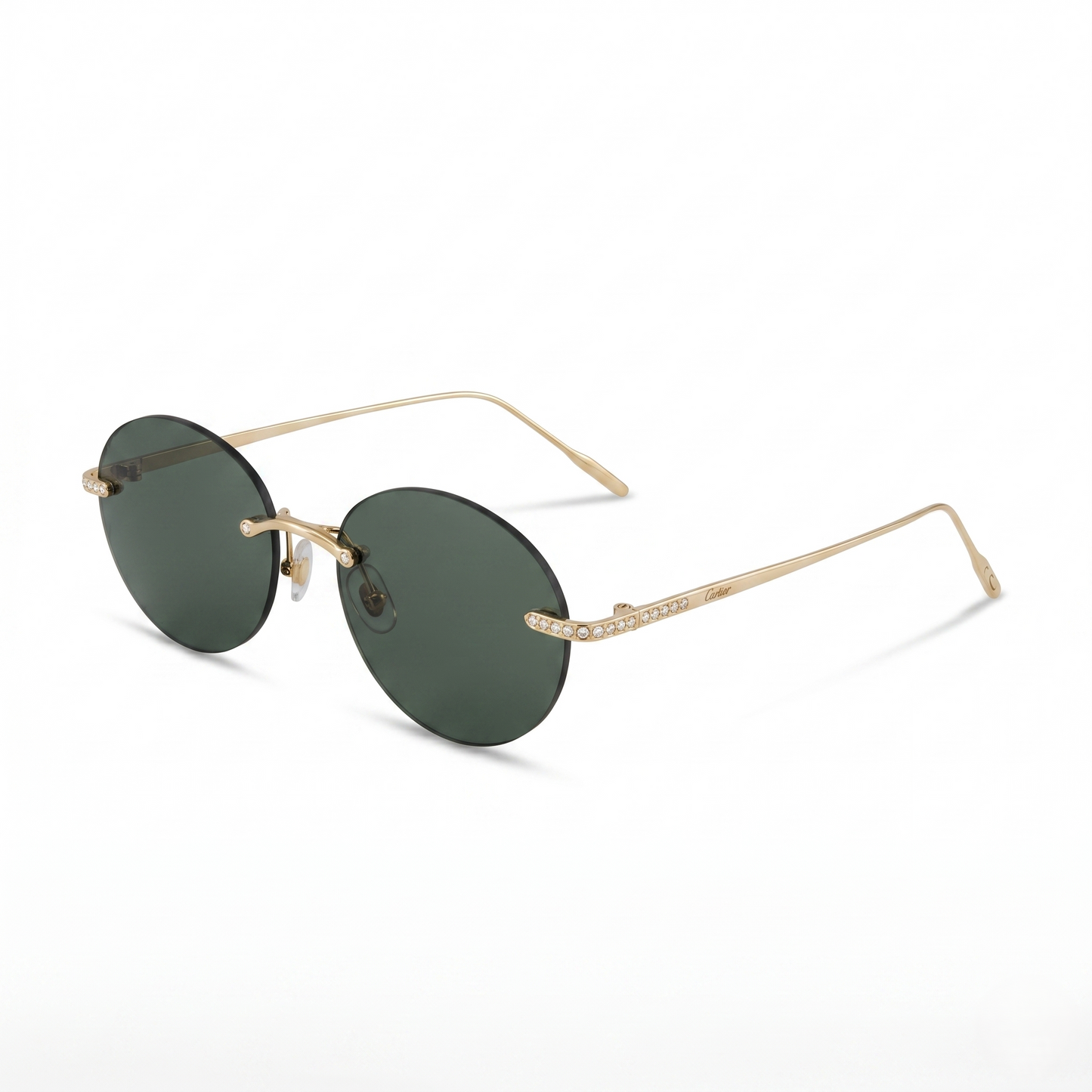 Oval Green Gold/Tint Black (J-038)