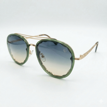EMERALD AURA GREEN (M549) UNISEX SUNGLASSES