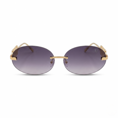 Oval Gold/Tint Black (S-075)