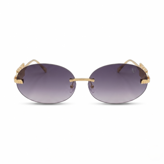 Oval Gold/Tint Black (S-075)