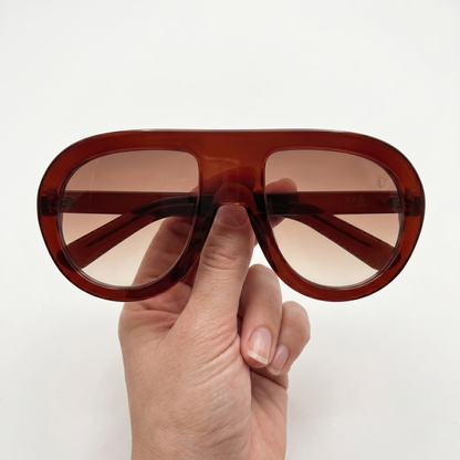 Polygon (Unisex Sunglasses 5701 Maroon)