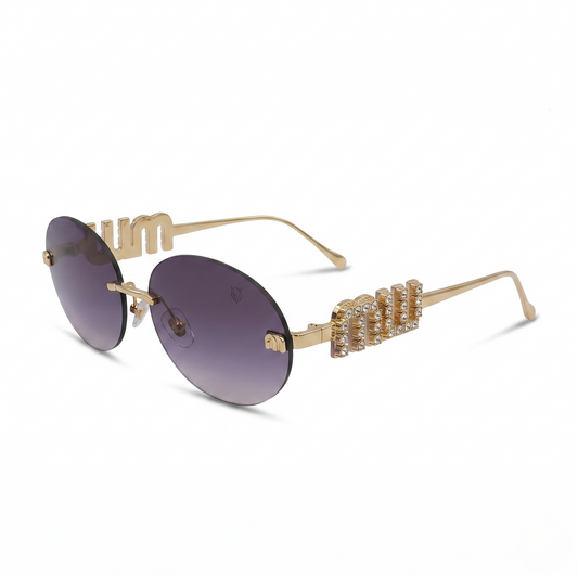 Oval Gold/Tint Black (S-075)
