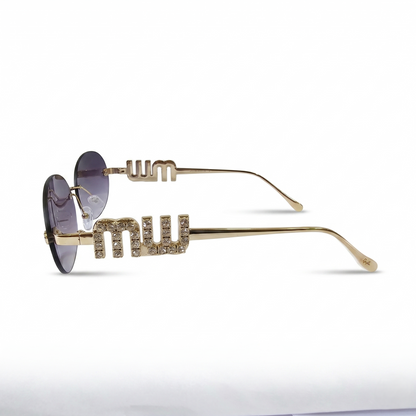 Oval Gold/Tint Black (S-075)