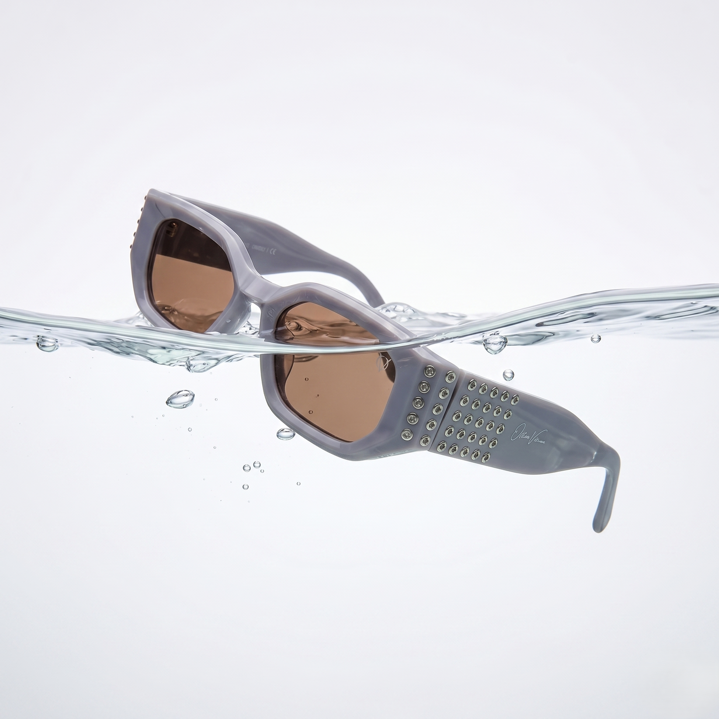Frosted Glam Edge Sunglasses (17004) Lavender