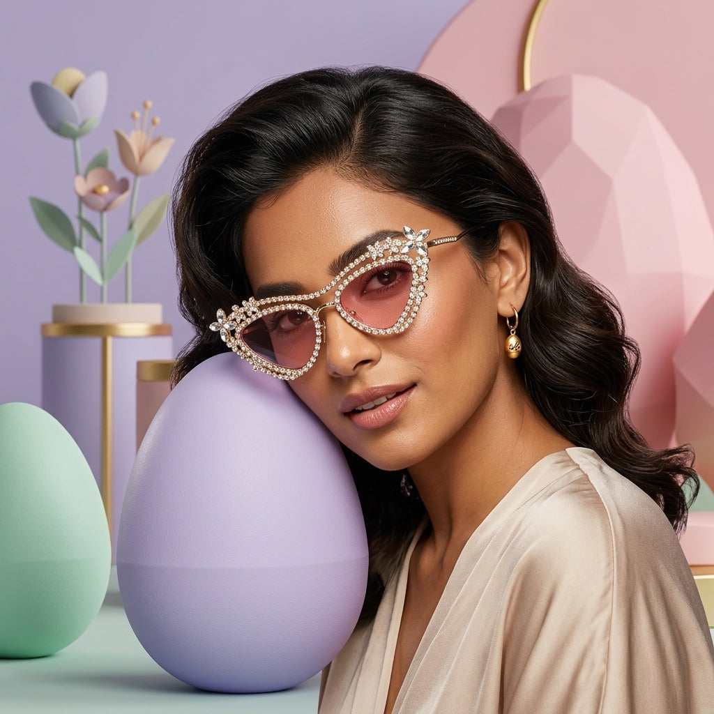 Rosé Bloom Luxe Sunglasses (98157)