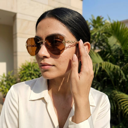 Amber Chain Elite Sunglasses (58106)