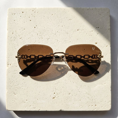 Amber Chain Elite Sunglasses (58106)