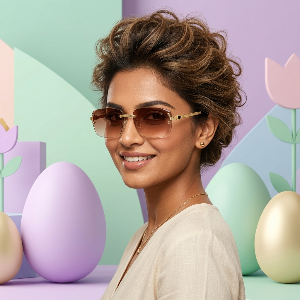 Golden Dusk Luxe Sunglasses  (S-003)