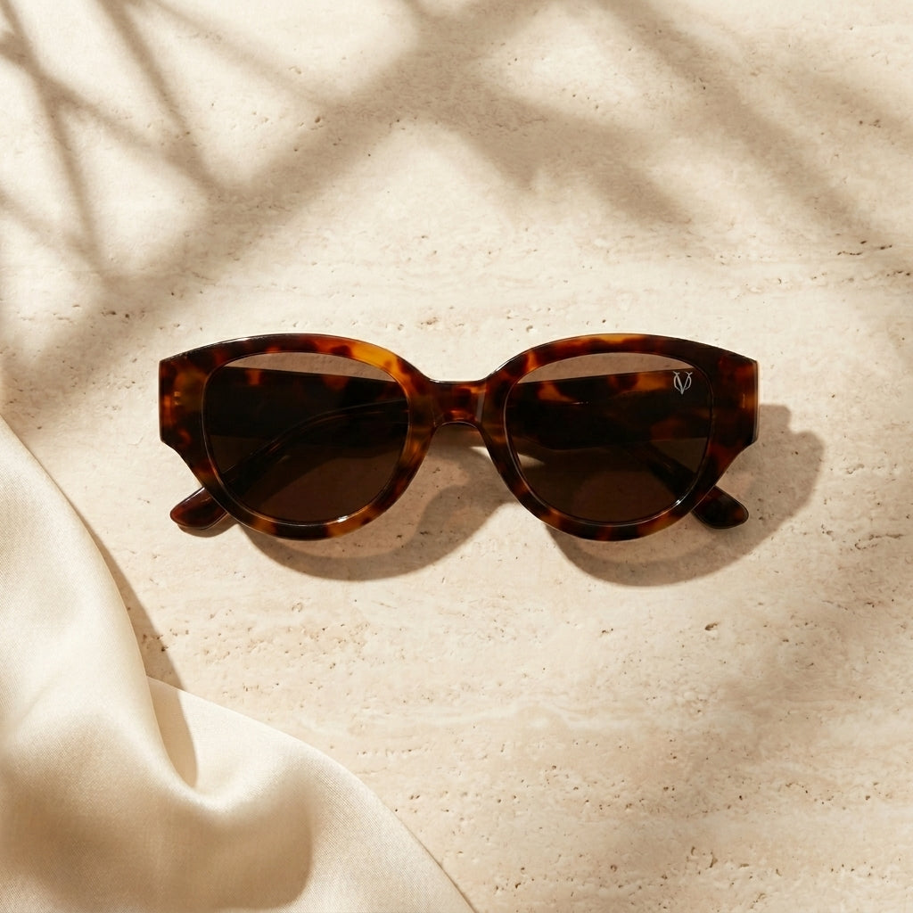 Amber Tortoise Elegance Sunglasses (17002)