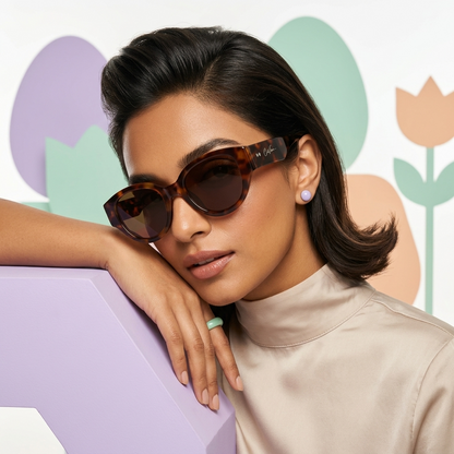 Amber Tortoise Elegance Sunglasses (17002)