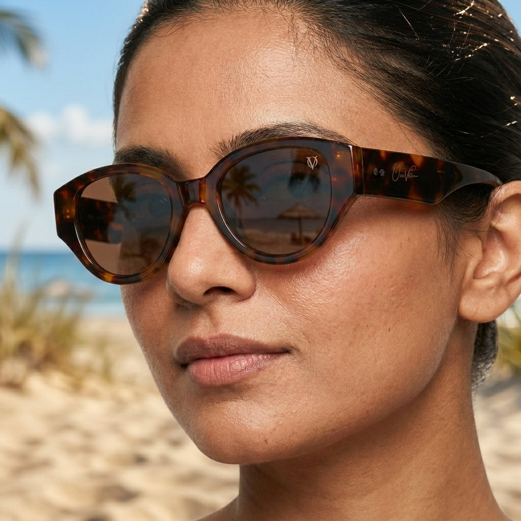 Amber Tortoise Elegance Sunglasses (17002)