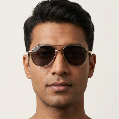 Aurora Gold Classic Aviator Sunglasses (58226)