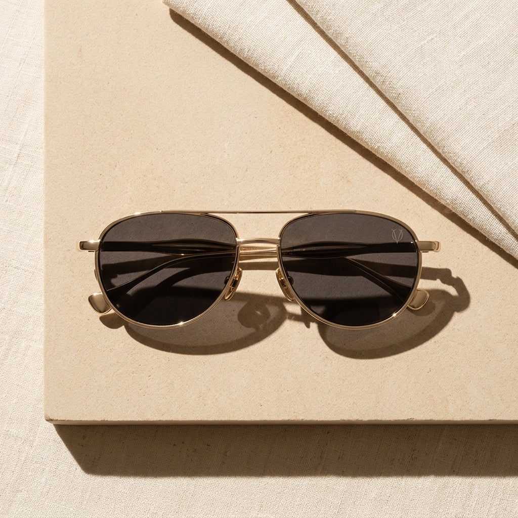 Aurora Gold Classic Aviator Sunglasses (58226)