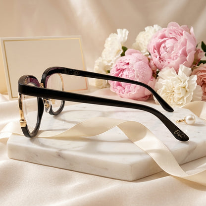 Noir Halo Oversized Sunglasses (S-043)