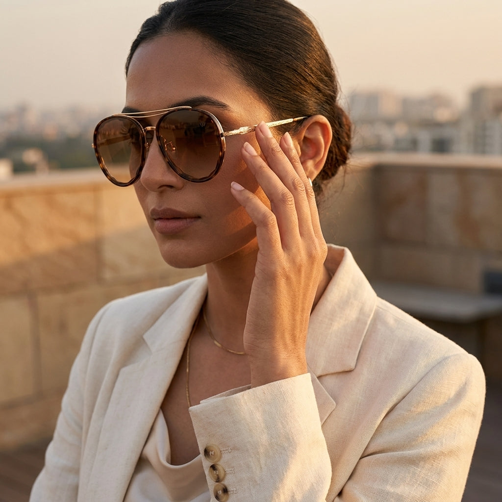 Sienna Luxe Round Sunglasses (9863)