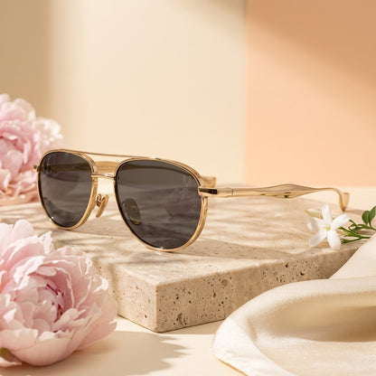 Aurora Gold Classic Aviator Sunglasses (58226)