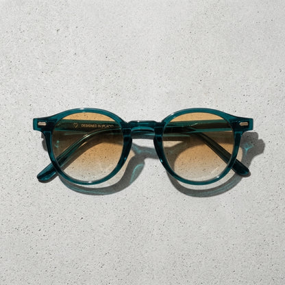AquaFade Round Classic Sunglasses (1078) Green