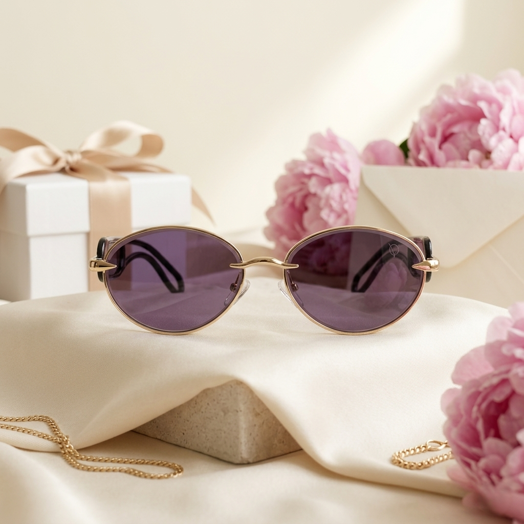 Noir Luxe Oval Edge Sunglasses (2758)