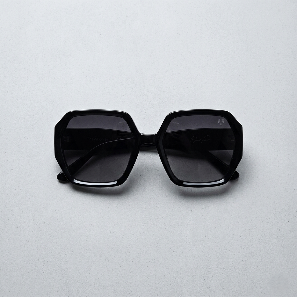Midnight Bold Square Sunglasses (17025)