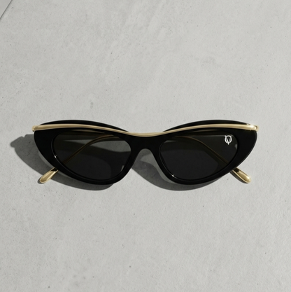 Noir Luxe Cat-Eye Sunglasses (1096)