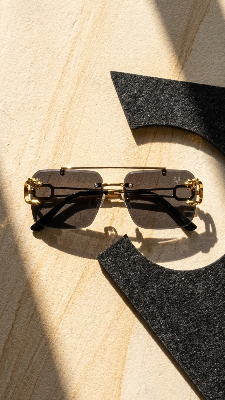 Golden Panther Royale Sunglasses (S-006)